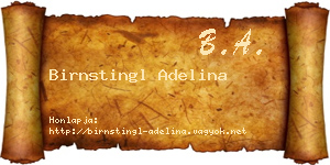 Birnstingl Adelina névjegykártya